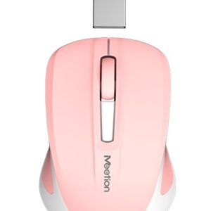 Meetion Silent Mini 2.4G Οπτικό Ασύρματο Ποντίκι (Ροζ)