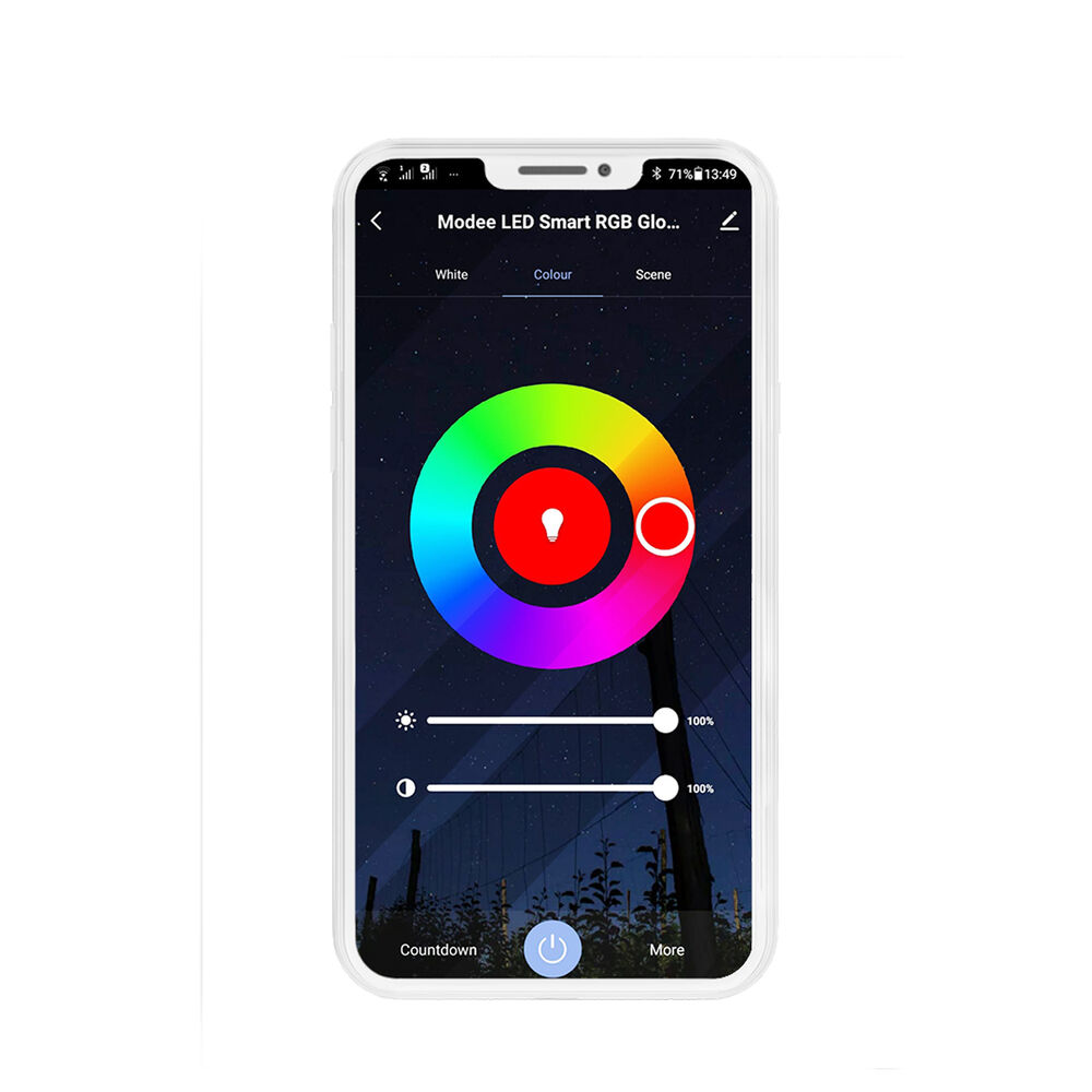Modee LED Smart Σφαιρική Λάμπα A60 9,4W E27 180° RGB 806lm με Tuya Wi-Fi Modee LED Smart Σφαιρική Λάμπα A60 9,4W E27 180° RGB 806lm με Tuya Wi-Fi - Image 4