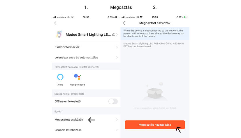 Modee LED Smart Σφαιρική Λάμπα A60 9,4W E27 180° RGB 806lm με Tuya Wi-Fi Modee LED Smart Σφαιρική Λάμπα A60 9,4W E27 180° RGB 806lm με Tuya Wi-Fi - Image 9