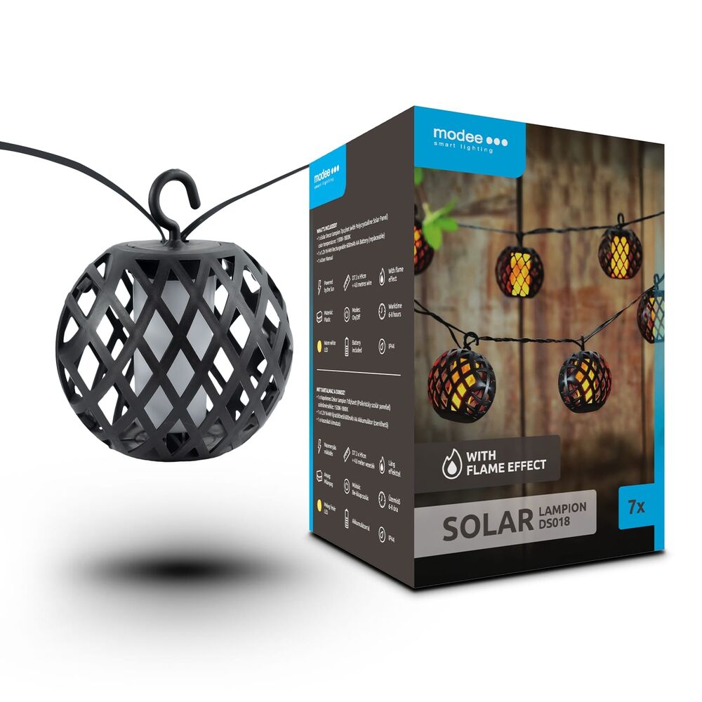 Modee Lighting LED Ηλιακή Γιρλάντα με Εφέ Φλόγας Modee Lighting LED Ηλιακή Γιρλάντα με Εφέ Φλόγας