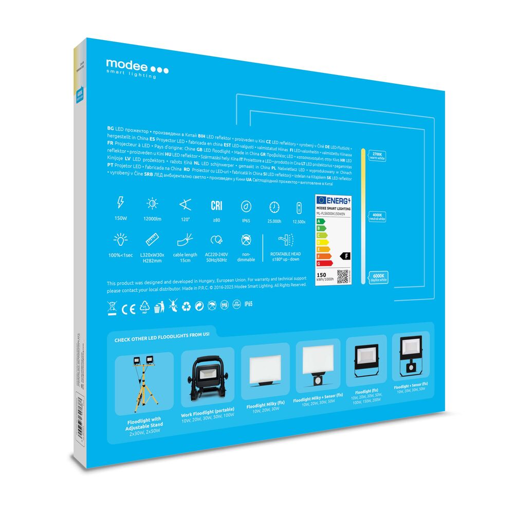 Modee Lighting Προβολέας LED E-series Slim 150W 120° 6000K 12000lm ERP Modee Lighting Προβολέας LED E-series Slim 150W 120° 6000K 12000lm ERP - Image 7
