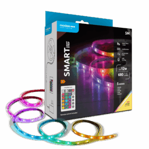 Modee Smart Ταινία LED 12W IP20 2700K & RGB 680lm με Τηλεχειριστήριο 5m