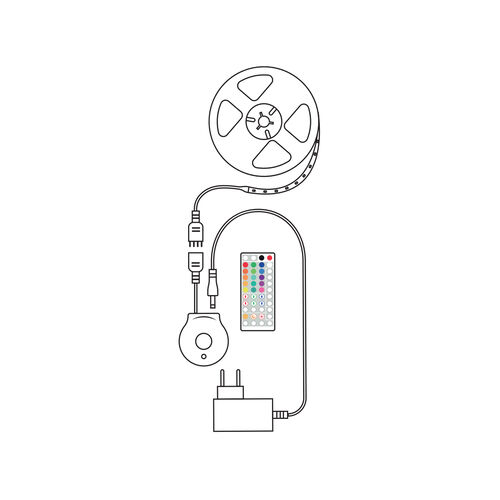 Modee Smart Ταινία LED με Τηλεχειριστήριο & Αισθητήρα 12W IP20 2700K RGB 480lm 3m Modee Smart Ταινία LED με Τηλεχειριστήριο & Αισθητήρα 12W IP20 2700K RGB 480lm 3m - Image 3