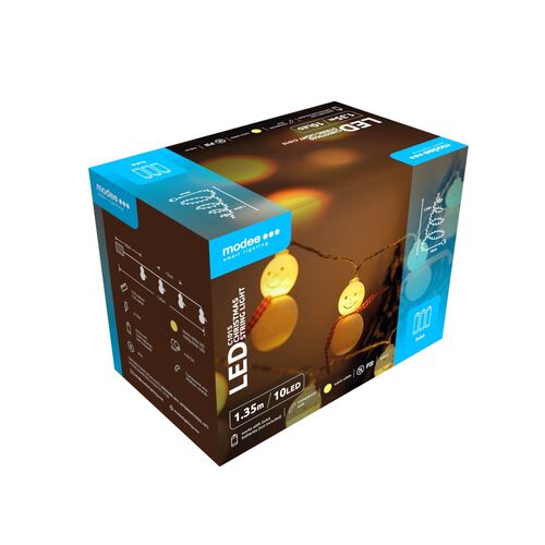 Modee Χριστουγεννιάτικα Φωτάκια LED Μπαταρίας (10LED/1,35m/15cm) Θερμό Λευκό Modee Χριστουγεννιάτικα Φωτάκια LED Μπαταρίας (10LED/1,35m/15cm) Θερμό Λευκό - Image 3