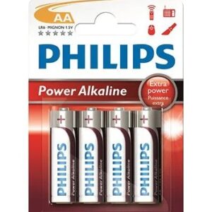 Philips Power Alkaline Μπαταρία LR6P4B/10 AA (4τμχ)