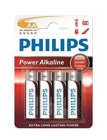 Philips Power Alkaline Μπαταρία LR6P4B/10 AA (4τμχ) Philips Power Alkaline Μπαταρία LR6P4B/10 AA (4τμχ)
