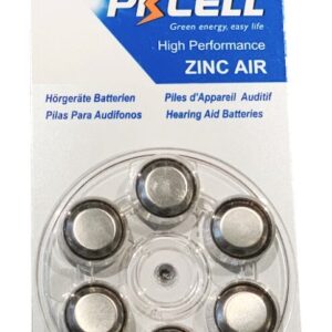 Pkcell 1.4V Zinc Air Μπαταρία Ακουστικών Βαρηκοΐας A675 6τμχ