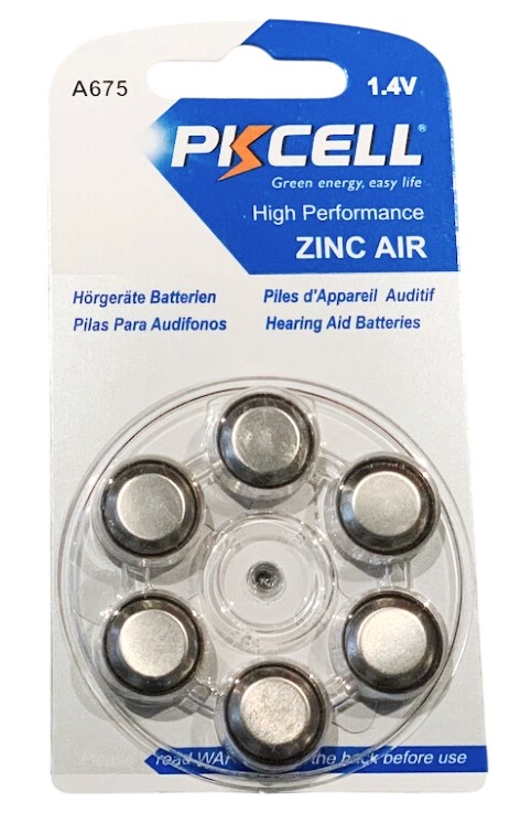 Pkcell 1.4V Zinc Air Μπαταρία Ακουστικών Βαρηκοΐας A675 6τμχ Pkcell 1.4V Zinc Air Μπαταρία Ακουστικών Βαρηκοΐας A675 6τμχ