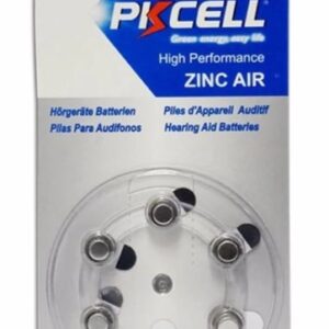 Pkcell 1.4V Zinc Air Μπαταρίες Ακουστικών Βαρηκοΐας A10 6τμχ