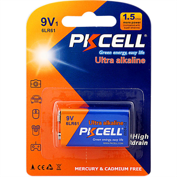 Pkcell Ultra Αλκαλική 6LR61 9V (1τμχ) Pkcell Ultra Αλκαλική 6LR61 9V (1τμχ)