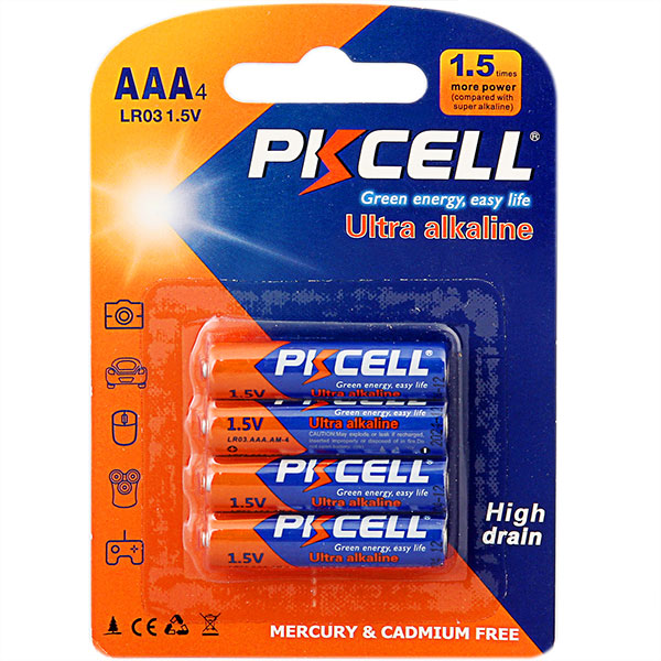 Pkcell Ultra Αλκαλική LR03 AAA (4τμχ) Pkcell Ultra Αλκαλική LR03 AAA (4τμχ)
