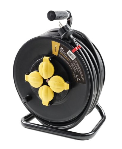 Technik Industrial Στροφείο 4 θέσεων 50m 1,5mm2 (IP44) 16A Technik Industrial Στροφείο 4 θέσεων 50m 1