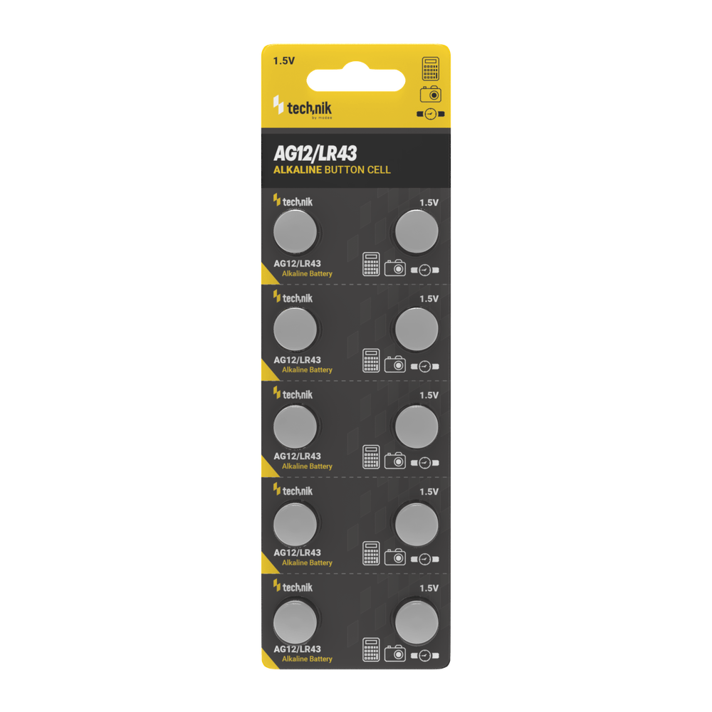 Technik Αλκαλικές Μπαταρίες Κουμπιά Platinum AG12 / LR43 / 186 / 386 1.5V B10 Technik Αλκαλικές Μπαταρίες Κουμπιά Platinum AG12 / LR43 / 186 / 386 1.5V B10