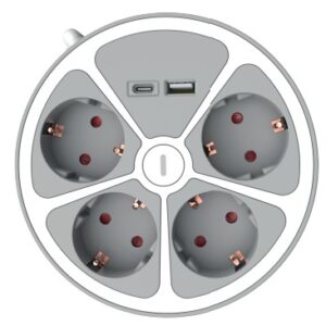 Technik Στρογγυλό Πολύπριζο 4 Θέσεων 1