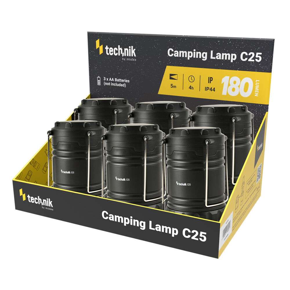 Technik Φακός Camping C25 COB IP44 180lm Κουτί 6τμχ (3xAA δεν περιλαμβάνονται) Technik Φακός Camping C25 COB IP44 180lm Κουτί 6τμχ (3xAA δεν περιλαμβάνονται)