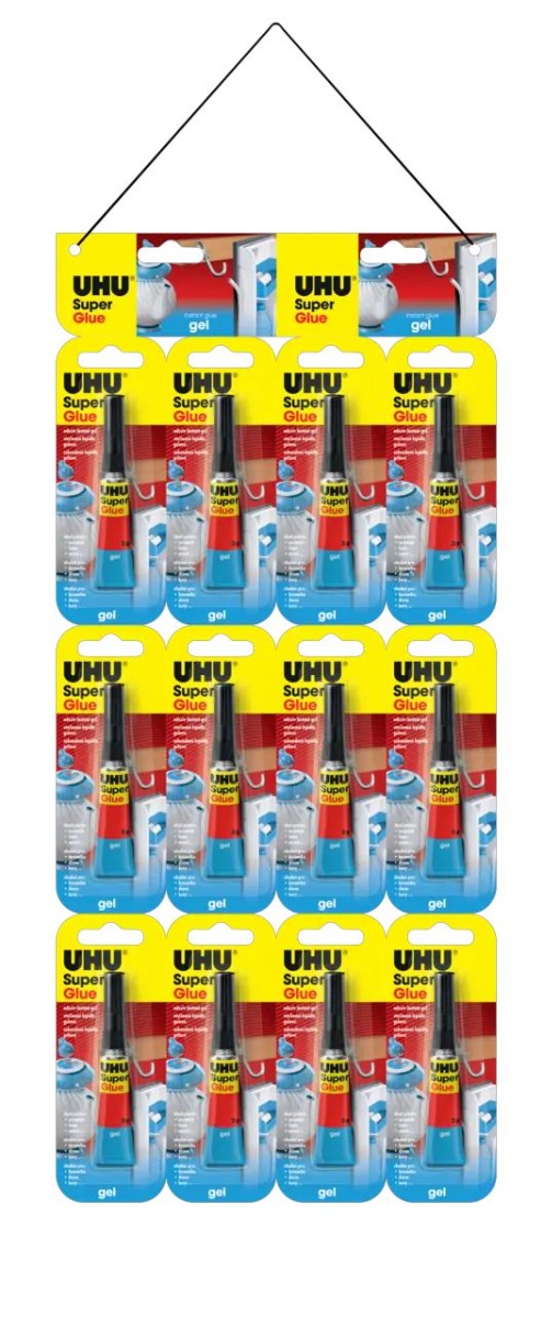 UHU Superglue Κόλλα Gel Jumbo 2g B12 (12τμχ) UHU Superglue Κόλλα Gel Jumbo 2g B12 (12τμχ)