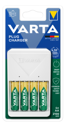 VARTA 57657 101 451 Φορτιστής Μπαταρίας με 4xAA 56706 2100mAh VARTA 57657 101 451 Φορτιστής Μπαταρίας με 4xAA 56706 2100mAh - Image 2
