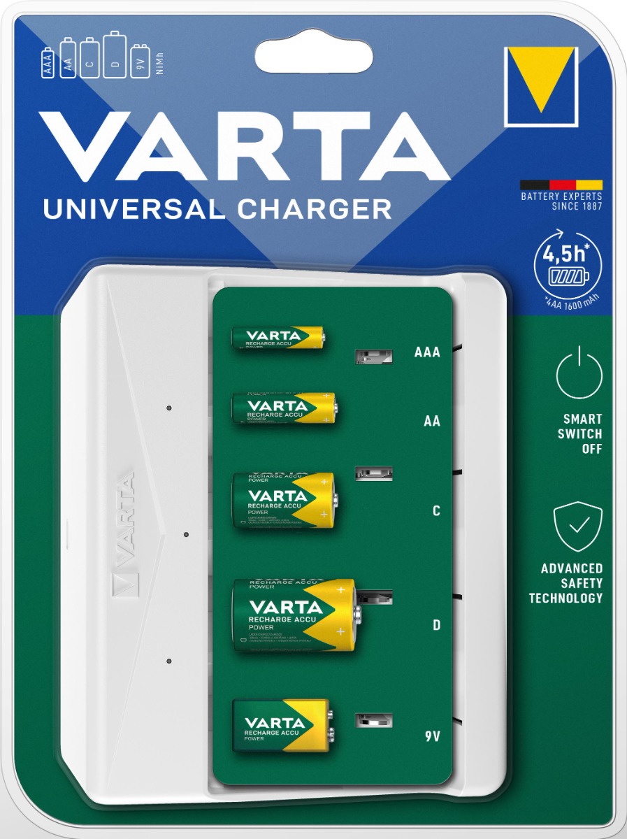 VARTA 57658 101 401 Φορτιστής Γενικής Χρήσης VARTA 57658 101 401 Φορτιστής Γενικής Χρήσης