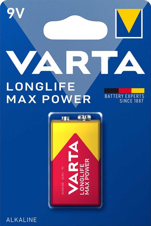 Varta Longlife Max 9V 6LR61 (1τμχ) Varta Longlife Max 9V 6LR61 (1τμχ)