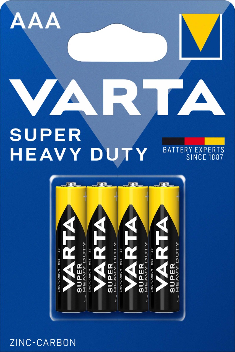 Varta Super Heavy Duty R03 ΑΑΑ (4τμχ) Varta Super Heavy Duty R03 ΑΑΑ (4τμχ)