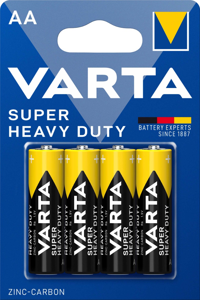 Varta Super Heavy Duty R6 ΑΑ (4τμχ) Varta Super Heavy Duty R6 ΑΑ (4τμχ)