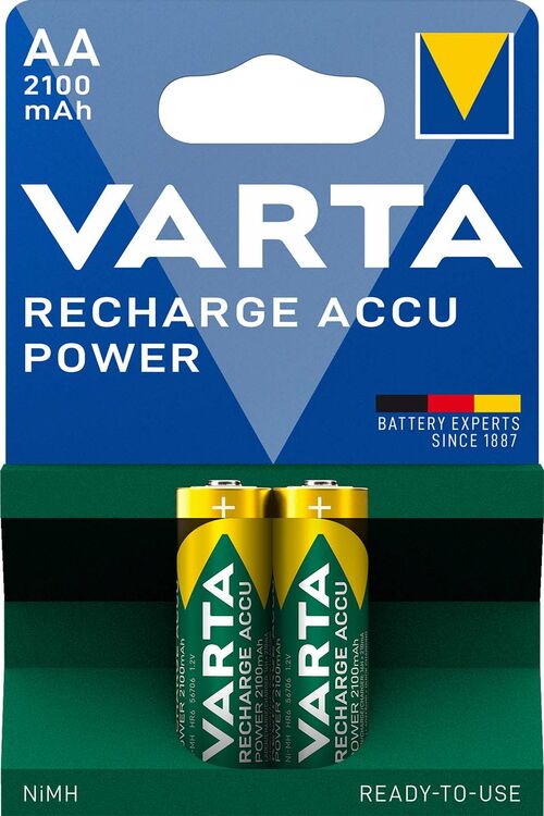 Varta Επαναφορτιζόμενη RTU AA 2100mAh (2τμχ) Varta Επαναφορτιζόμενη RTU AA 2100mAh (2τμχ)