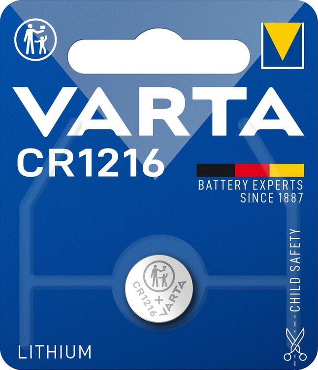 Varta Κουμπί Λιθίου CR1216 (1τμχ) Varta Κουμπί Λιθίου CR1216 (1τμχ)