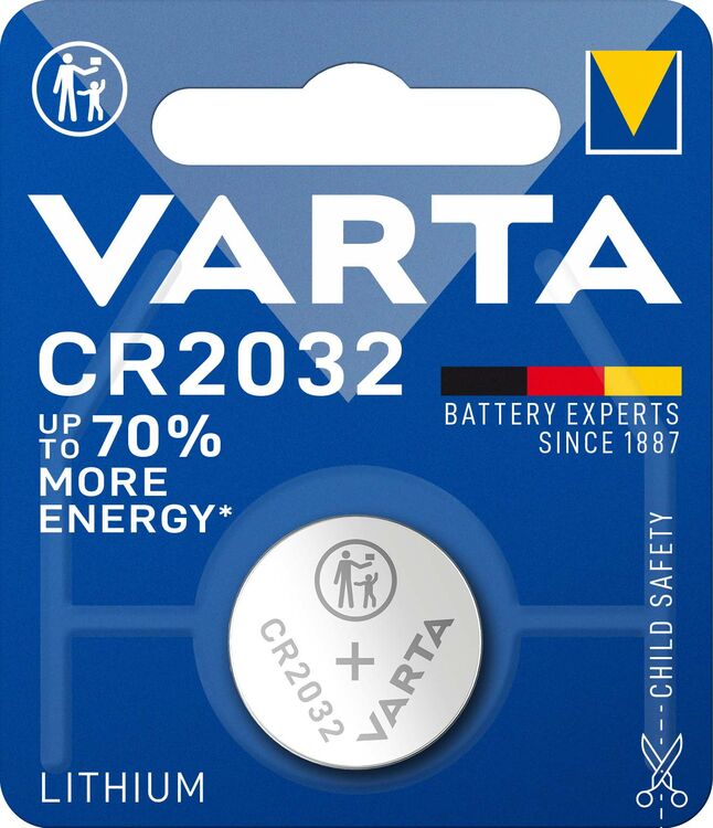 Varta Κουμπί Λιθίου CR2032 (1τμχ) Varta Κουμπί Λιθίου CR2032 (1τμχ)