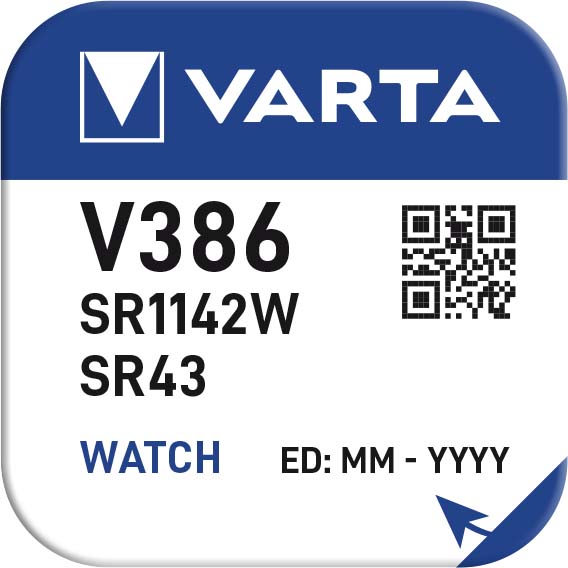 Varta Ρολογιού V386 (1τμχ) Varta Ρολογιού V386 (1τμχ)