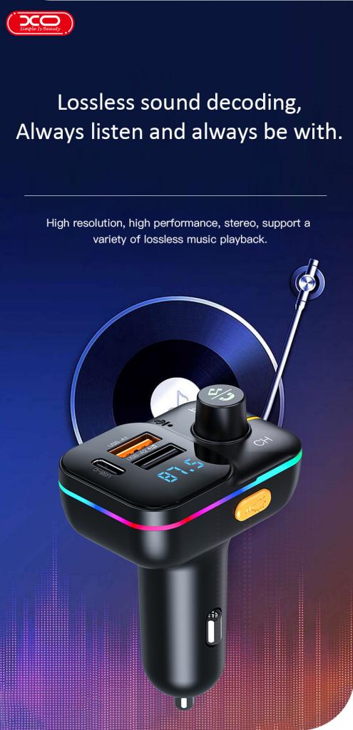 XO BCC09 Φορτιστής Αυτοκινήτου Bluetooth MP3 με TF card slot + PD 25W XO BCC09 Φορτιστής Αυτοκινήτου Bluetooth MP3 με TF card slot + PD 25W - Image 7