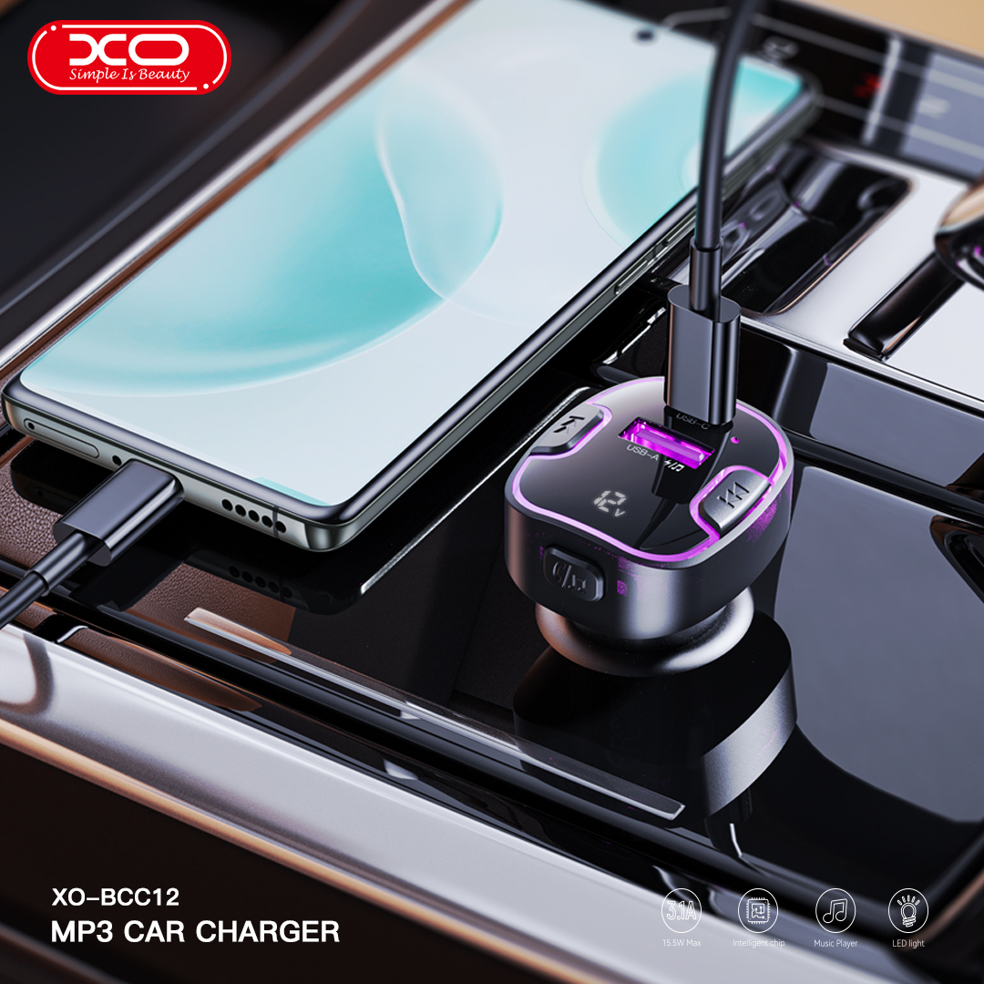XO BCC12 Smart Bluetooth MP3+5V3.1A Car Charged Atmosphere Light XO BCC12 Smart Bluetooth MP3+5V3.1A Car Charged Atmosphere Light - Image 3
