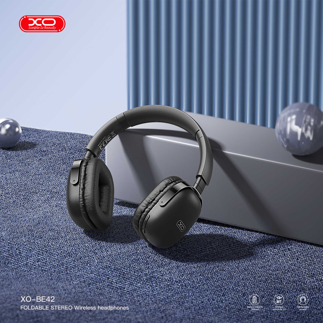 XO BE42 Scarlet Μεταλλικά Αναδιπλούμενα Ακουστικά Bluetooth (Μαύρο) XO BE42 Scarlet Μεταλλικά Αναδιπλούμενα Ακουστικά Bluetooth (Μαύρο) - Image 4