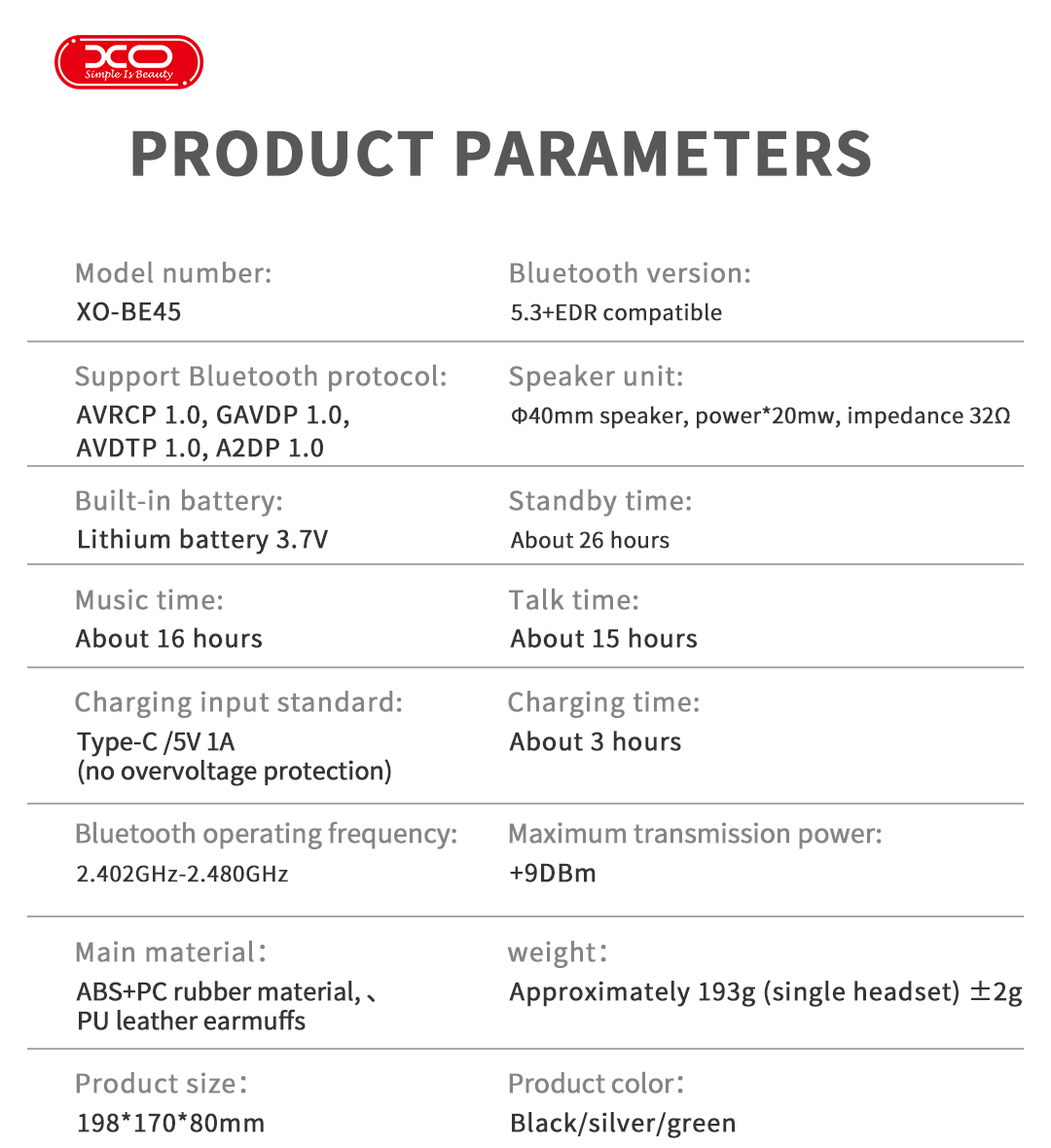 XO BE45 Beiguo Φορητά Ακουστικά Bluetooth Μαύρα XO BE45 Beiguo Φορητά Ακουστικά Bluetooth Μαύρα - Image 3