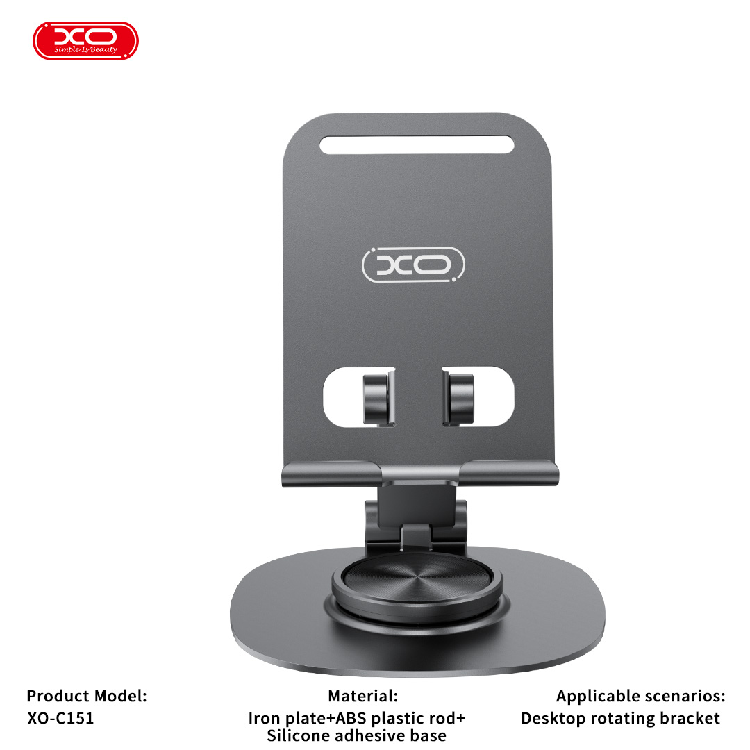 XO C151 Μεταλλική 360° Περιστρεφόμενη Επιτραπέζια Βάση Κινητού XO C151 Μεταλλική 360° Περιστρεφόμενη Επιτραπέζια Βάση Κινητού - Image 3