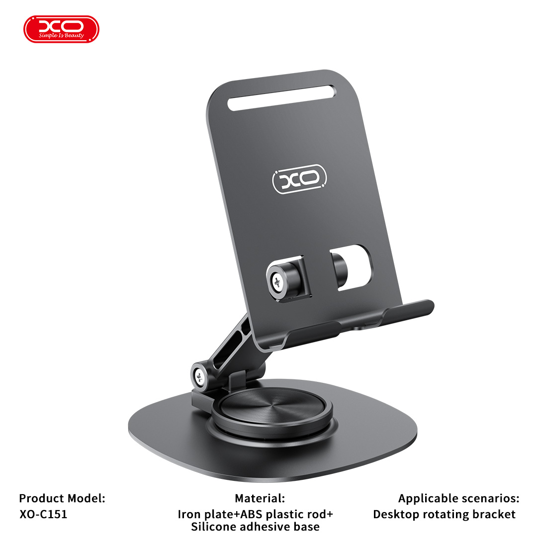 XO C151 Μεταλλική 360° Περιστρεφόμενη Επιτραπέζια Βάση Κινητού XO C151 Μεταλλική 360° Περιστρεφόμενη Επιτραπέζια Βάση Κινητού - Image 4
