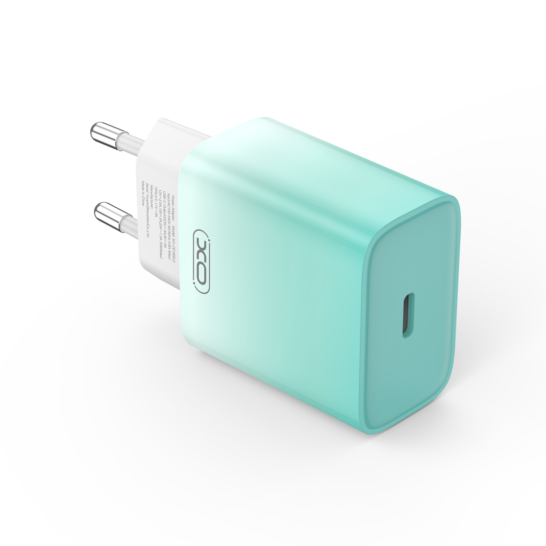 XO CE18 USB-C Φορτιστής Γρήγορης Φόρτισης EU 30W (Μπλε) XO CE18 USB-C Φορτιστής Γρήγορης Φόρτισης EU 30W (Μπλε) - Image 3