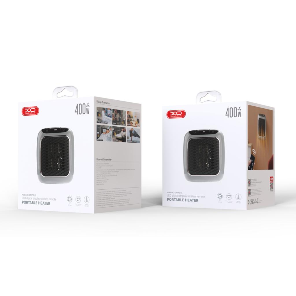 XO CF17 Mini Φορητή Μονάδα Θέρμανσης Τετράγωνη 400W XO CF17 Mini Φορητή Μονάδα Θέρμανσης Τετράγωνη 400W - Image 2