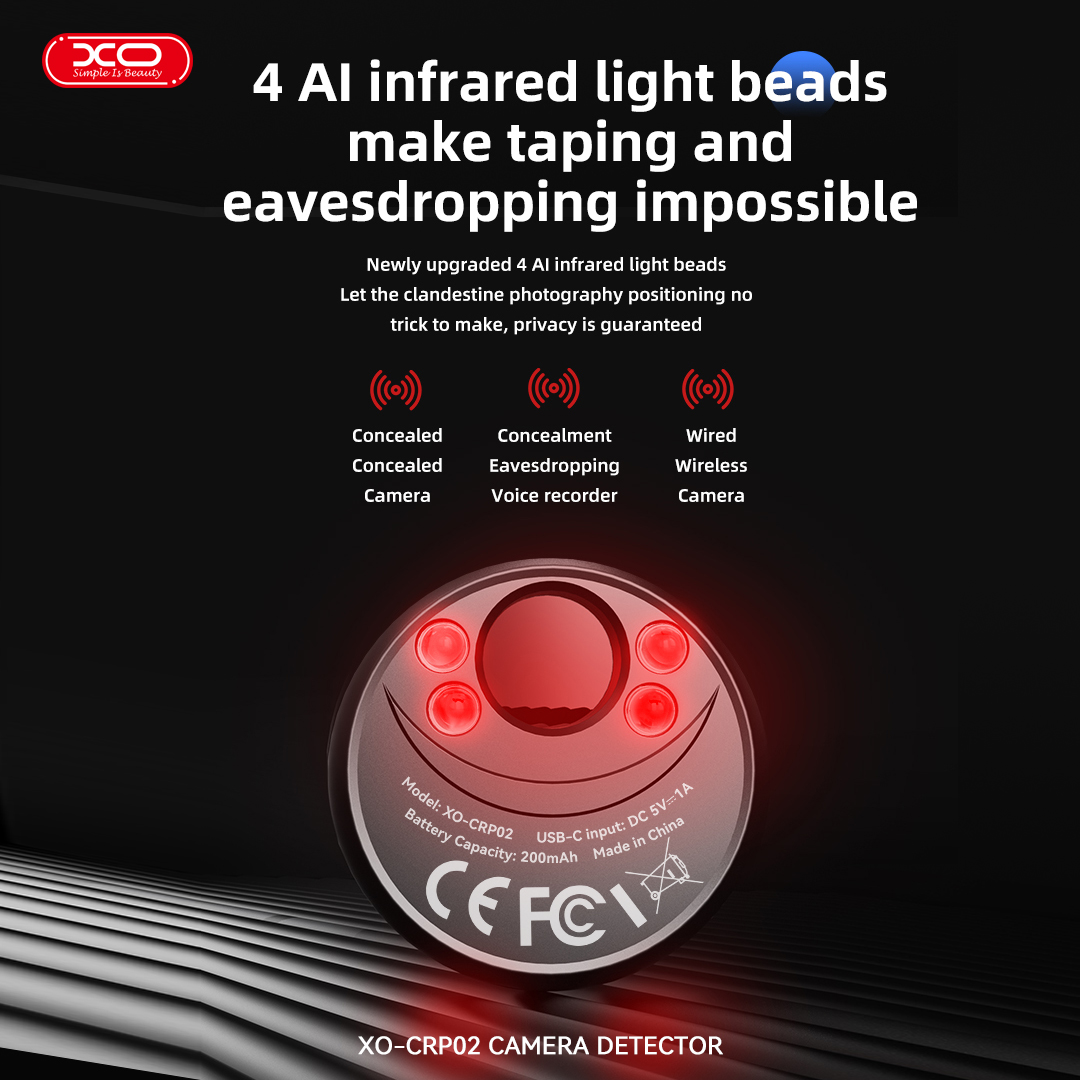 XO CRP02 Smart Ανιχνευτής Κάμερας XO CRP02 Smart Ανιχνευτής Κάμερας - Image 3