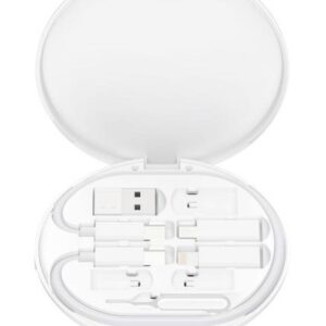 XO CX031 Adapter Family Box + Μαγνητικός ασύρματος φορτιστής 15W Λευκό