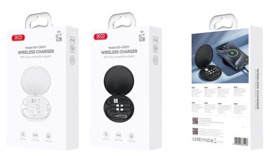 XO CX031 Adapter Family Box + Μαγνητικός ασύρματος φορτιστής 15W Μαύρο XO CX031 Adapter Family Box + Μαγνητικός ασύρματος φορτιστής 15W Μαύρο - Image 3