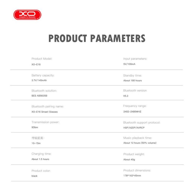 XO E16 Smart Ποδηλατικά Γυαλία Ηλίου Χρυσό XO E16 Smart Ποδηλατικά Γυαλία Ηλίου Χρυσό - Image 3