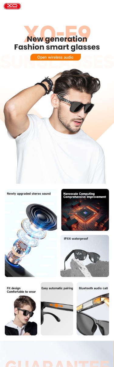 XO E9 Smart Γυαλιά Ήχου με Προστασία από UV XO E9 Smart Γυαλιά Ήχου με Προστασία από UV - Image 14