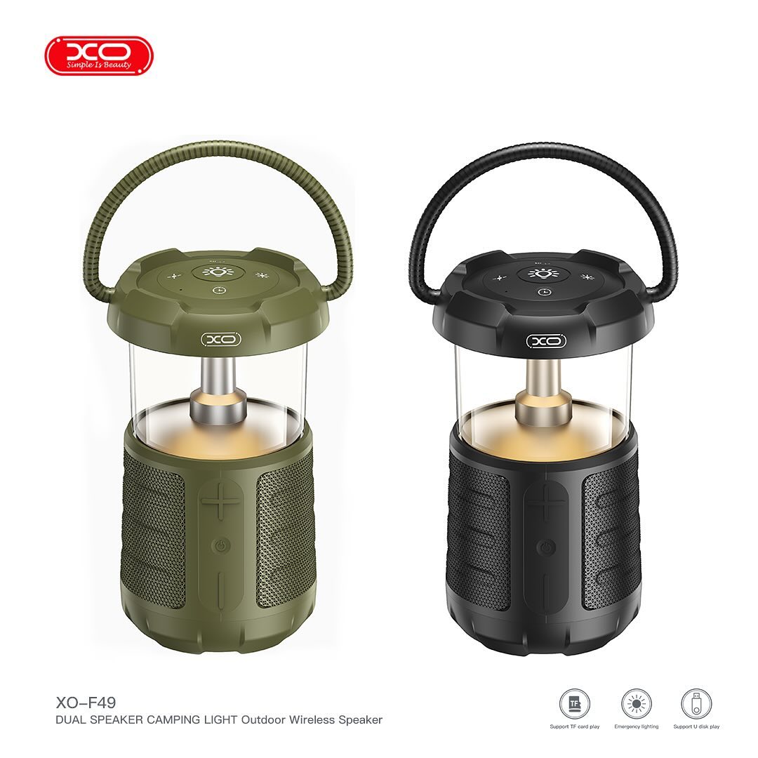 XO F49 Υπαίθριο 'Φως Κάμπινγκ' Με Διπλά Ηχεία (Μαύρο) XO F49 Υπαίθριο 'Φως Κάμπινγκ' Με Διπλά Ηχεία (Μαύρο) - Image 7