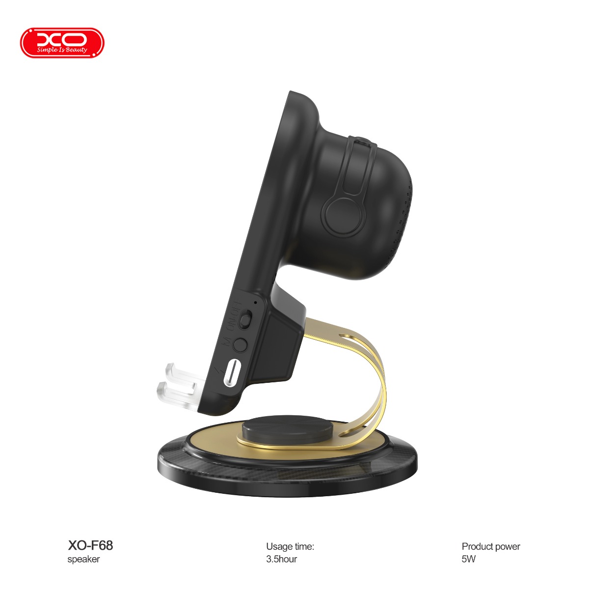 XO F68 Βάση Κινητού με Ηχείο Bluetooth XO F68 Βάση Κινητού με Ηχείο Bluetooth - Image 3
