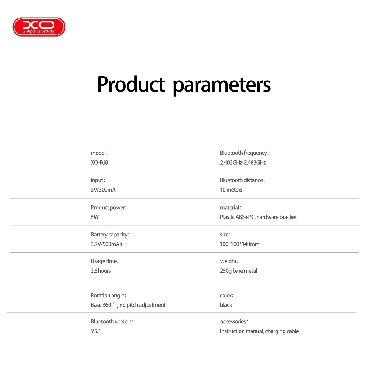 XO F68 Βάση Κινητού με Ηχείο Bluetooth XO F68 Βάση Κινητού με Ηχείο Bluetooth - Image 5