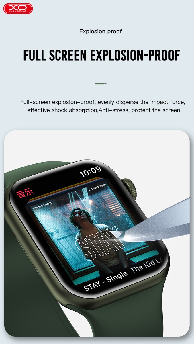 XO-FP1 Ματ Τζαμάκι Ρολογιού soft glass film 42mm XO-FP1 Ματ Τζαμάκι Ρολογιού soft glass film 42mm - Image 4