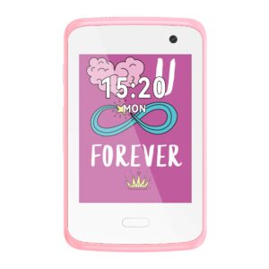 XO H150 Smart 2G Παιδικό Κινητό Τηλέφωνο 2.8" Λευκό+Ροζ
