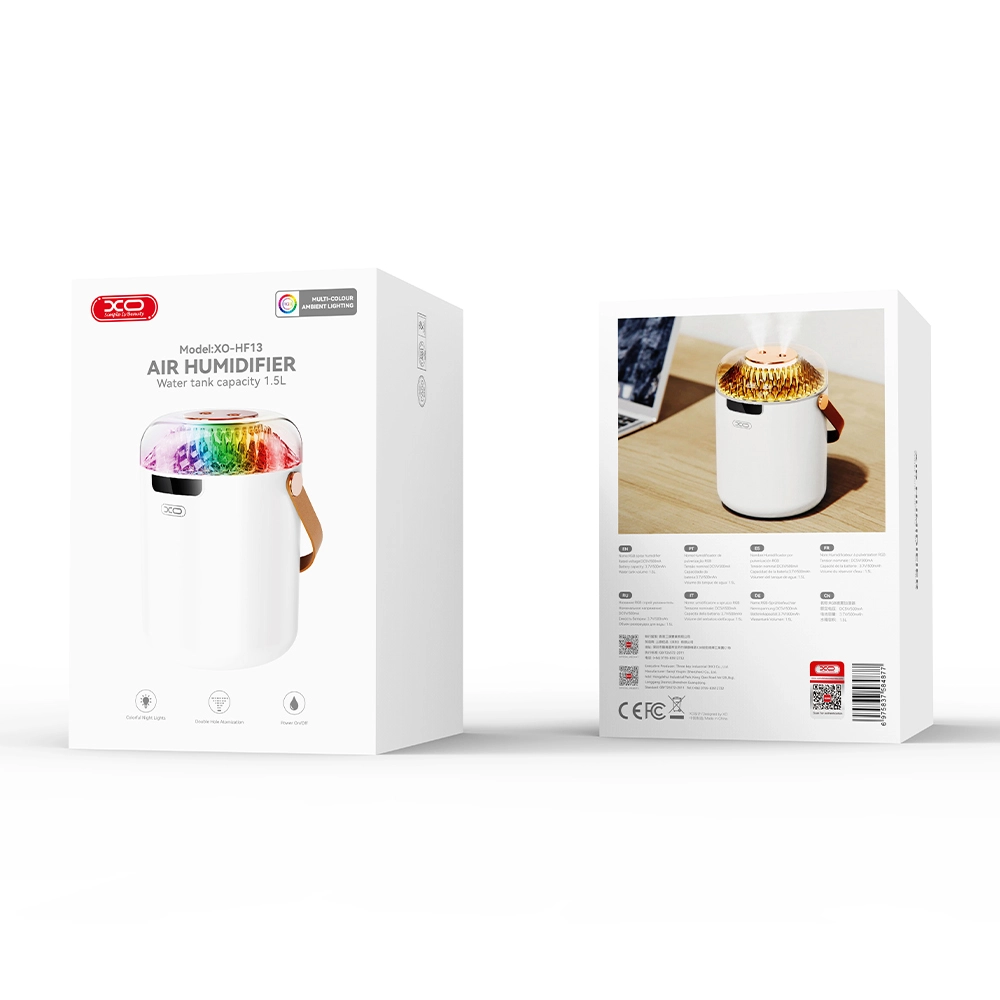 XO HF13 Υγραντήρας με Πολύχρωμο Φωτισμό 400mAh XO HF13 Υγραντήρας με Πολύχρωμο Φωτισμό 400mAh - Image 2