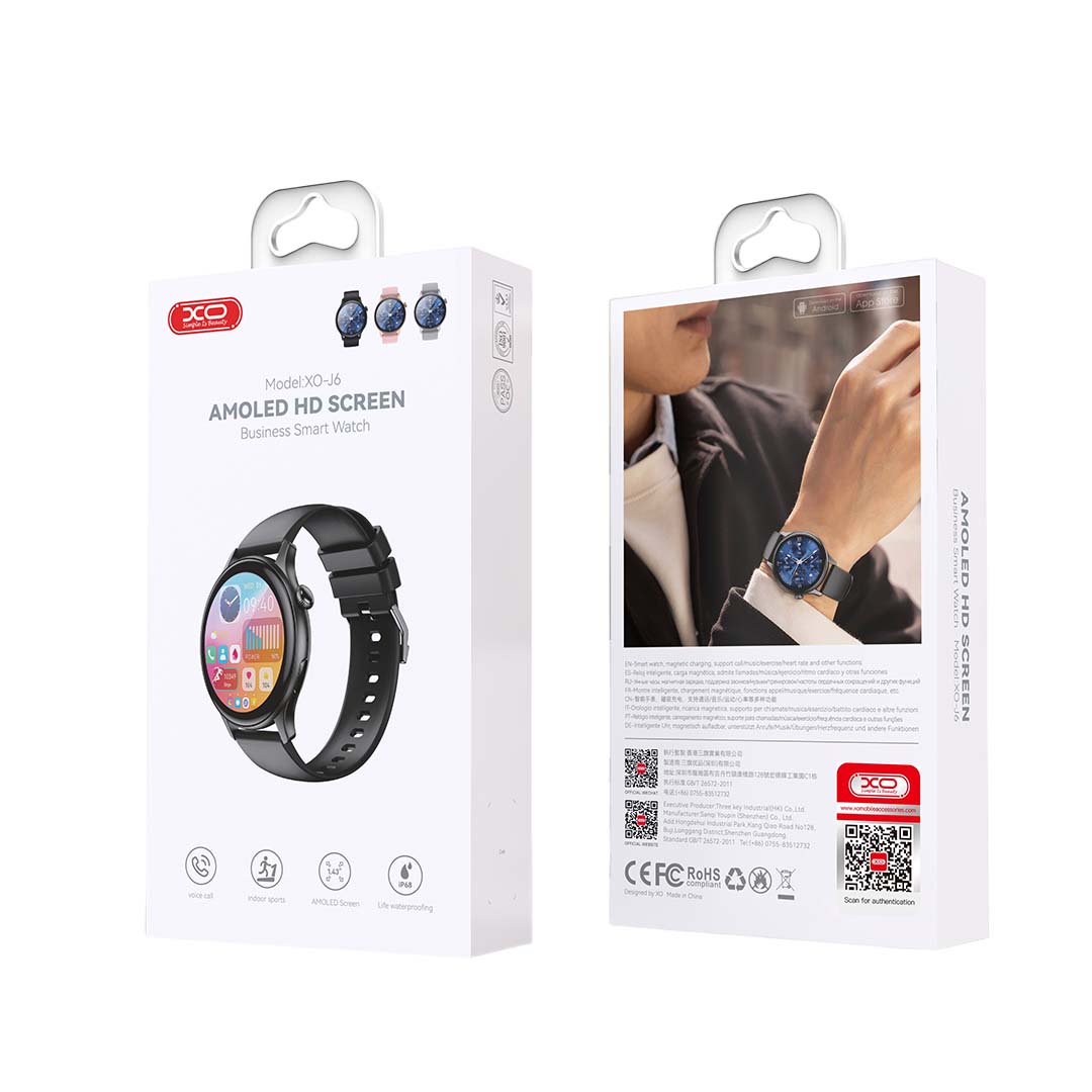 XO J6 Amoled smart sports call watch (Ασημί) XO J6 Amoled smart sports call watch (Ασημί) - Image 3