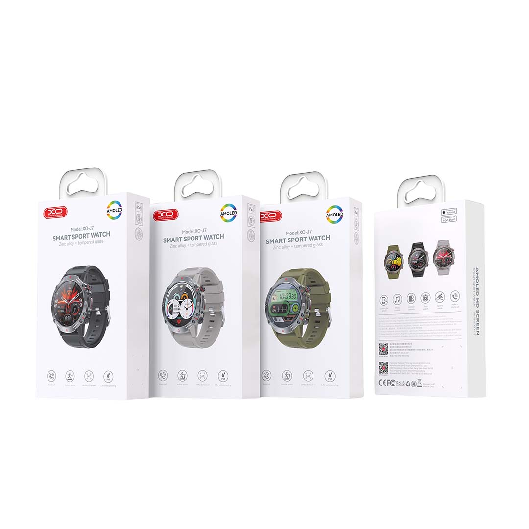 XO J7 Amoled Star Round Smart Sports Call Watch (Γκρι) XO J7 Amoled Star Round Smart Sports Call Watch (Γκρι) - Image 2
